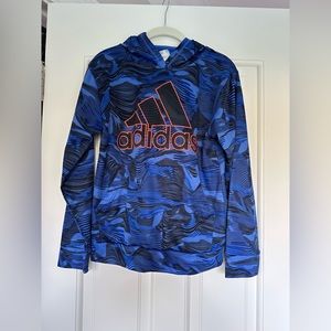 Adidas Blue Marble/Camo Pullover Hoodie